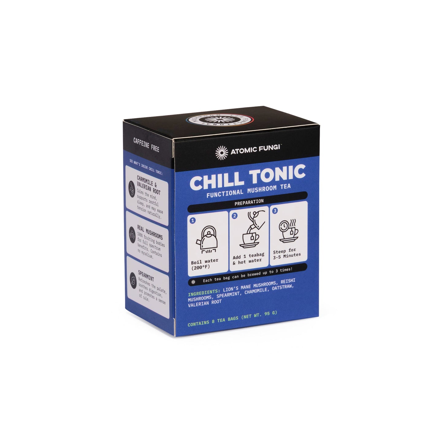 Chill Tonic Functional Mushroom Tea - Spearmint Chamomile
