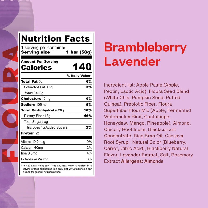 Floura Brambleberry Lavender
Fiber Bar