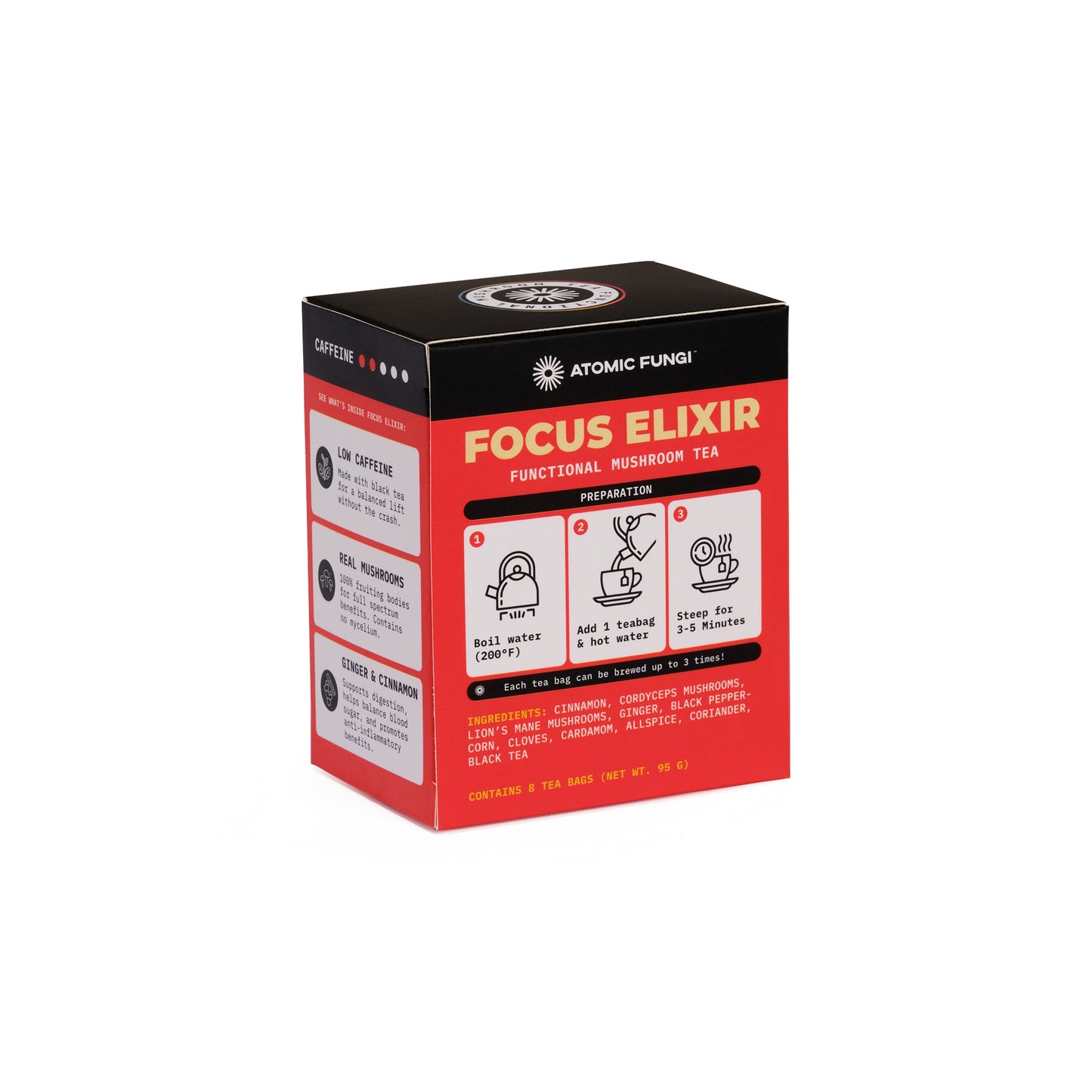 Focus Elixir Functional Mushroom Tea - Spicy Chai