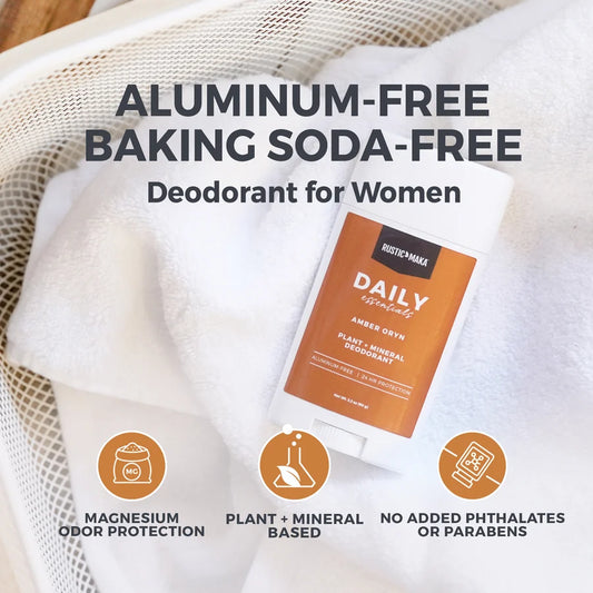 Amber Oryn Natural Deodorant - Baking Soda-Free