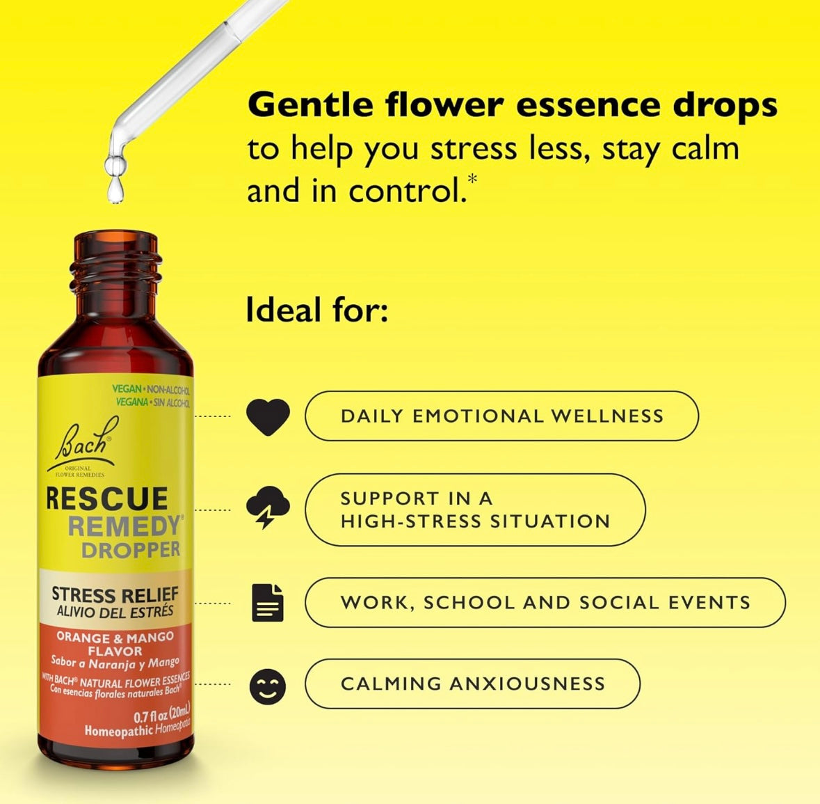 Rescue Remedy® Stress Dropper Orange & Mango