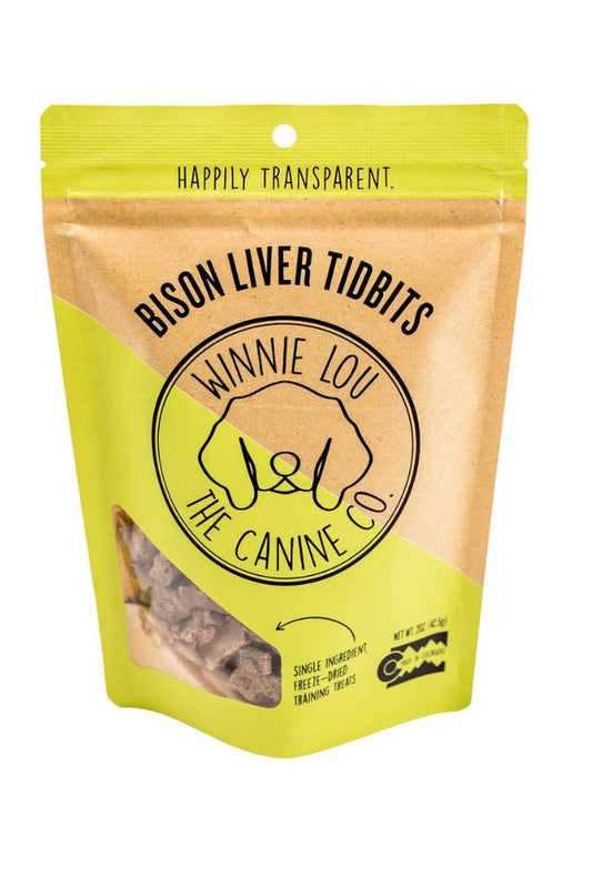 Bison Liver Tidbits Dog Treats