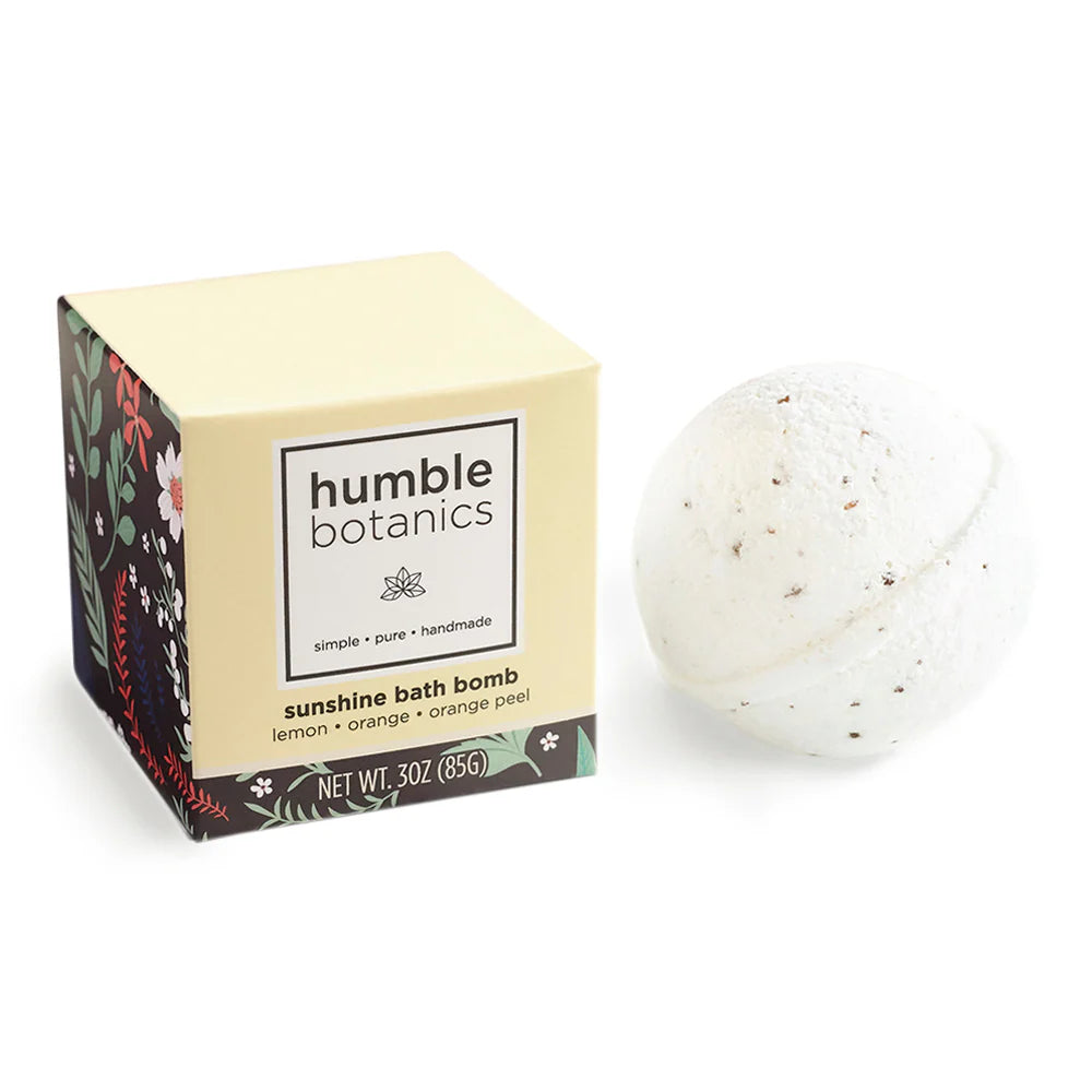 Sunshine Bath Bomb – Lemon, Orange & Orange Peel Energy