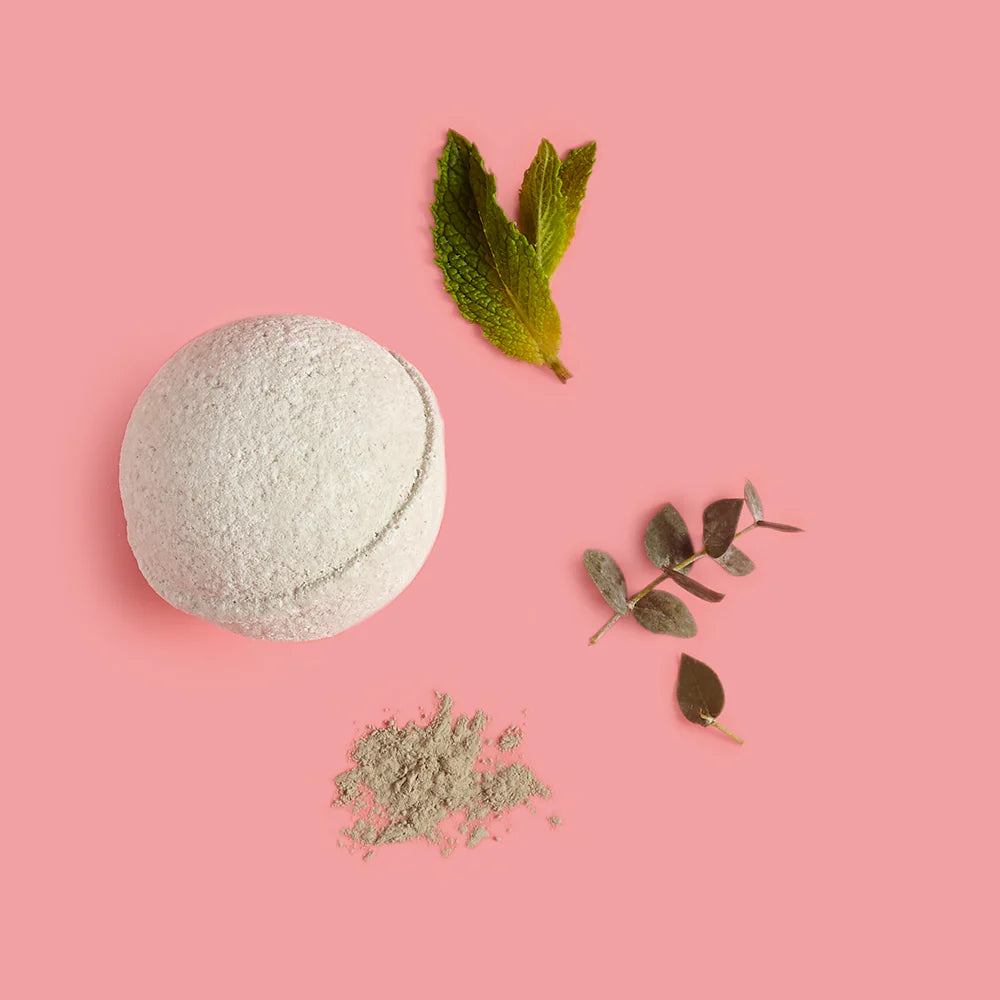 Wellness Bath Bomb - Eucalyptus, Peppermint & French Green Clay
