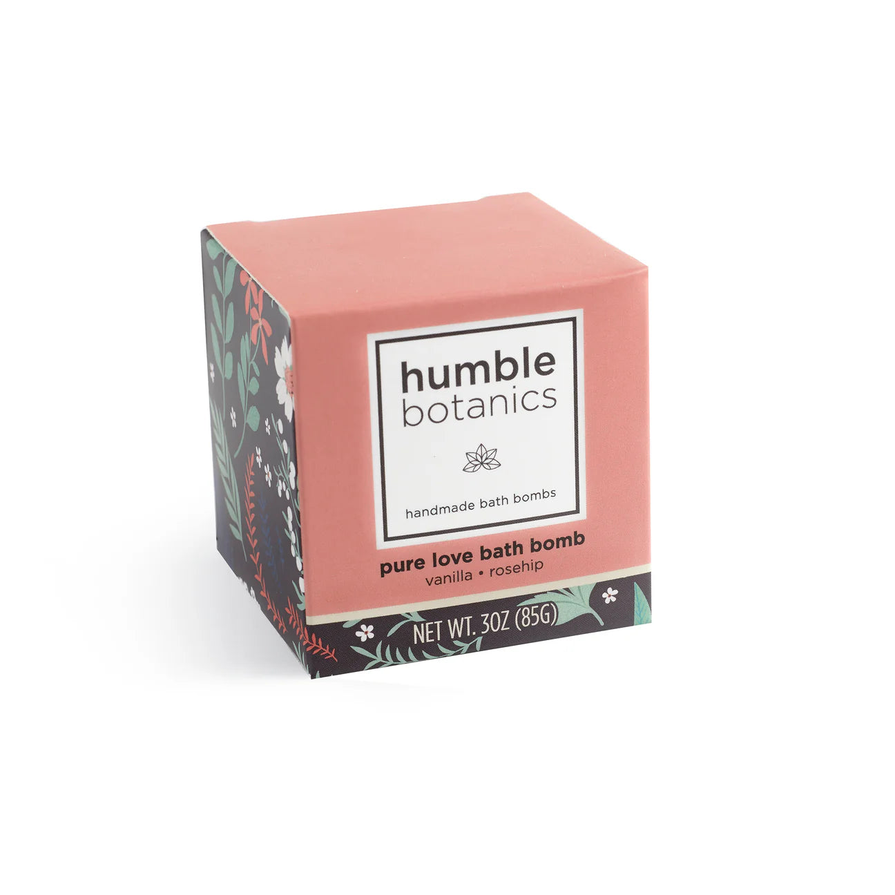 Pure Love Bath Bomb – Vanilla, Rosehip & Rose Clay Bliss
