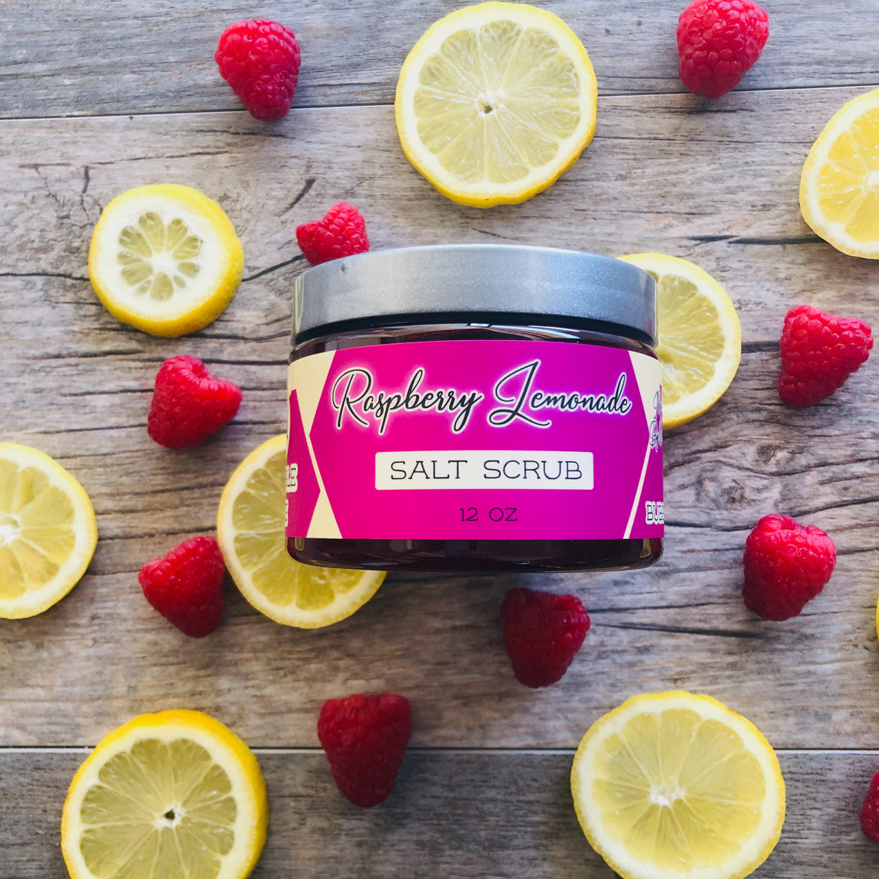 Raspberry Lemonade Salt Scrub