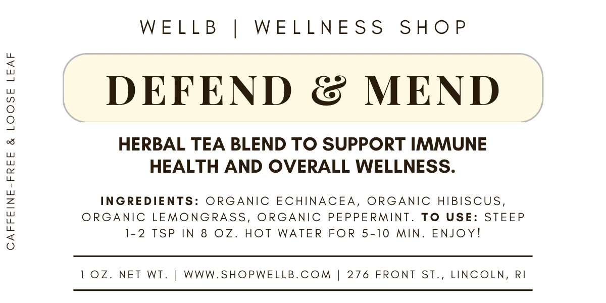 Defend & Mend - Organic Loose Leaf Herbal Tea Blend - Immune Support