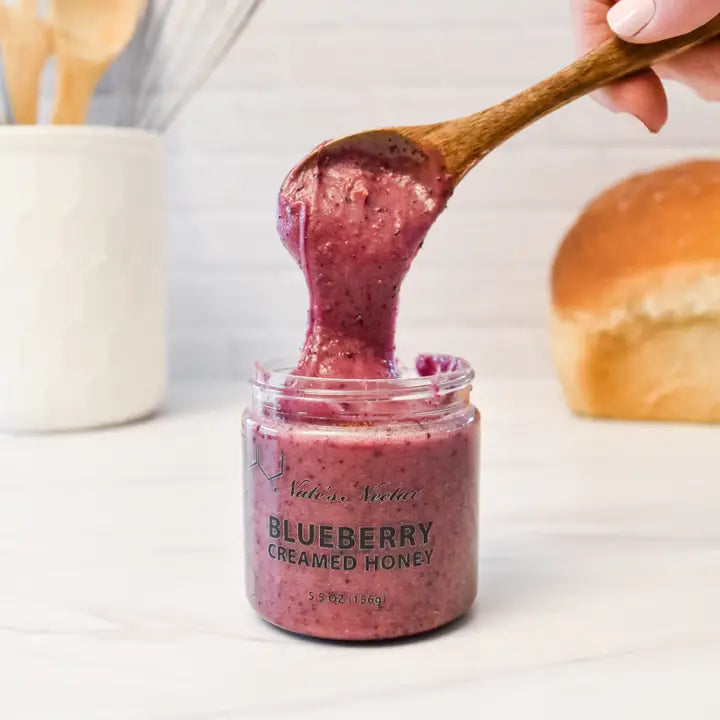 Blueberry Creamed Honey