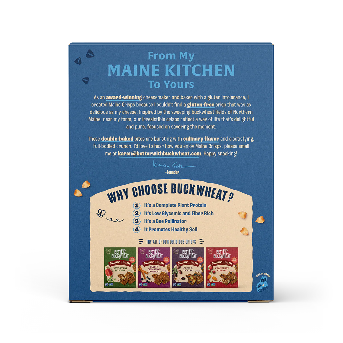 Wild Blueberry Walnut Crisps
