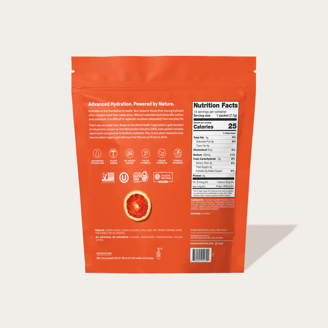 Blood Orange Hydrating Electrolyte Drink Mix
