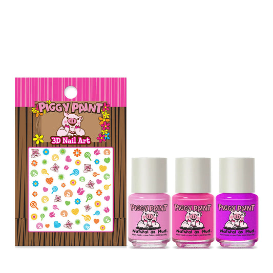 Rainbow Party Gift Set - Kids Non-toxic Nail Polish