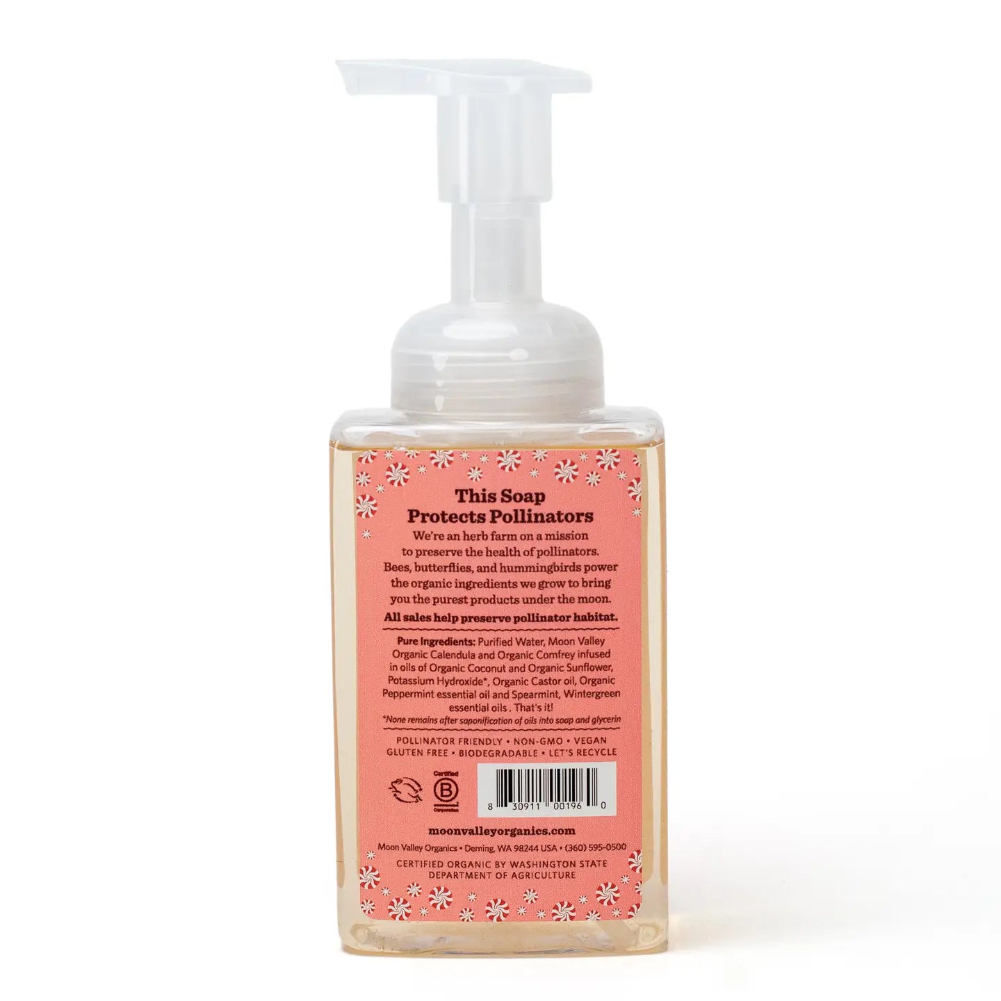 Seasonal Candy Cane Foaming Hand Soap