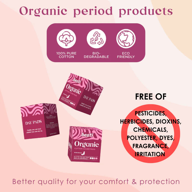 100% Organic Cotton Day Pads