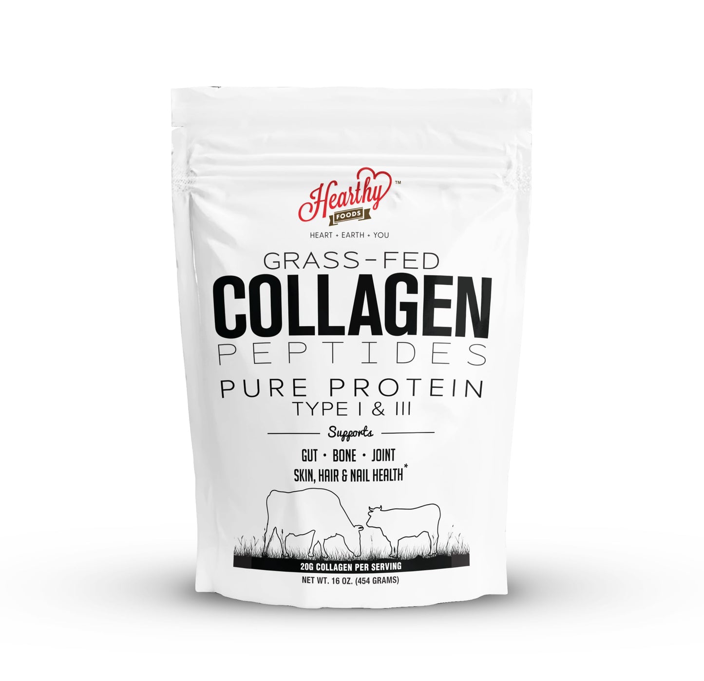 Collagen Peptides - Grass-Fed Type I and III Unflavored