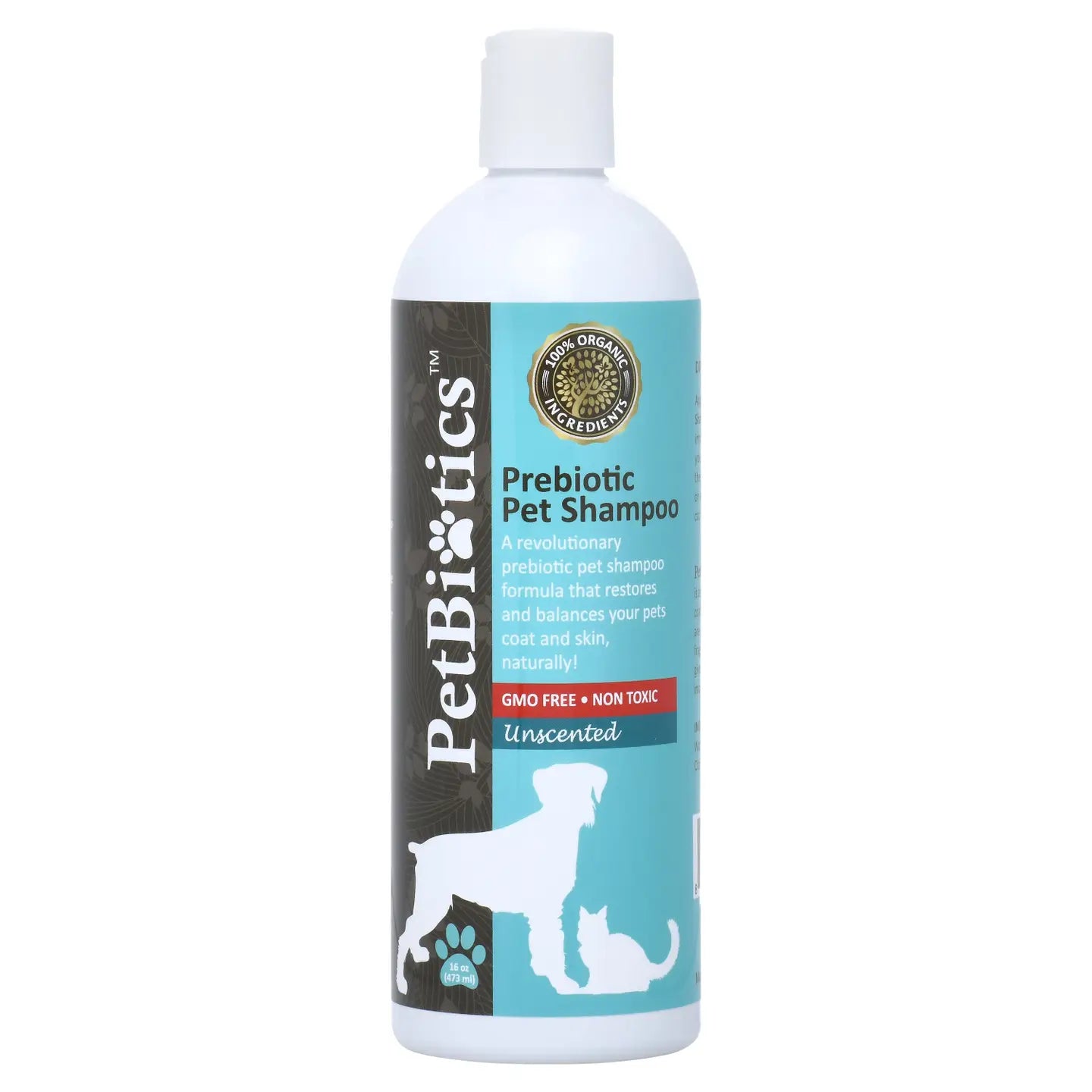 Petbiotics Unscented Prebiotic Pet Shampoo - Natural Dog Shampoo