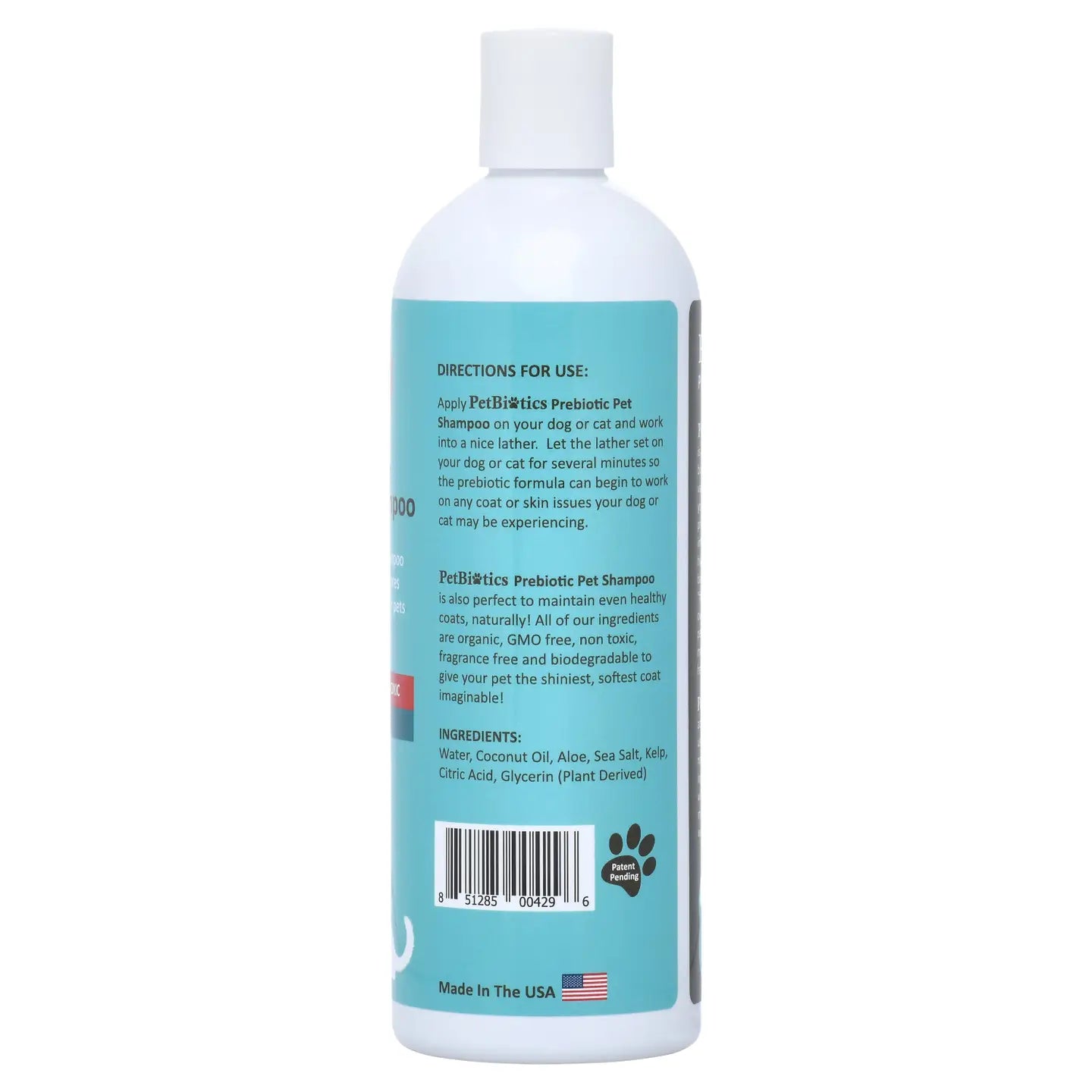Petbiotics Unscented Prebiotic Pet Shampoo - Natural Dog Shampoo