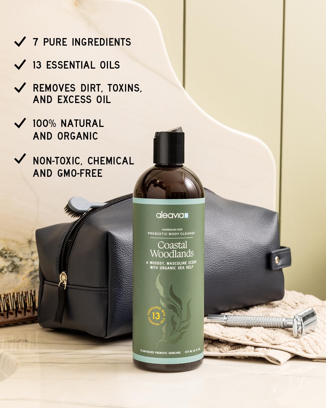 Coastal Woodlands Mens Body Cleanse - Prebiotic Body Wash