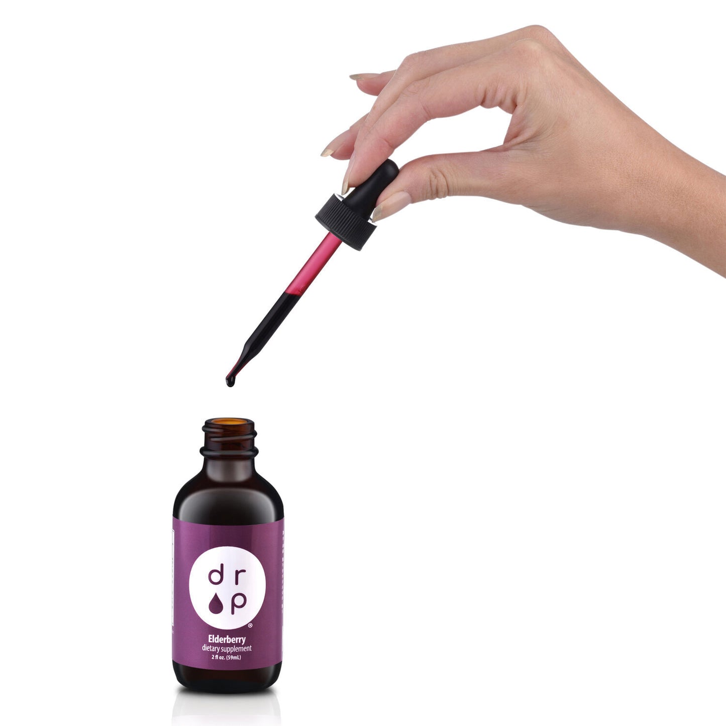 Elderberry Liquid Drops with Vitamin C - Organic Elderberry, Immune Support for Adults and Kids