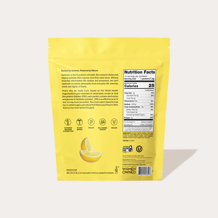 Lemonade Hydrating Electrolyte Mix