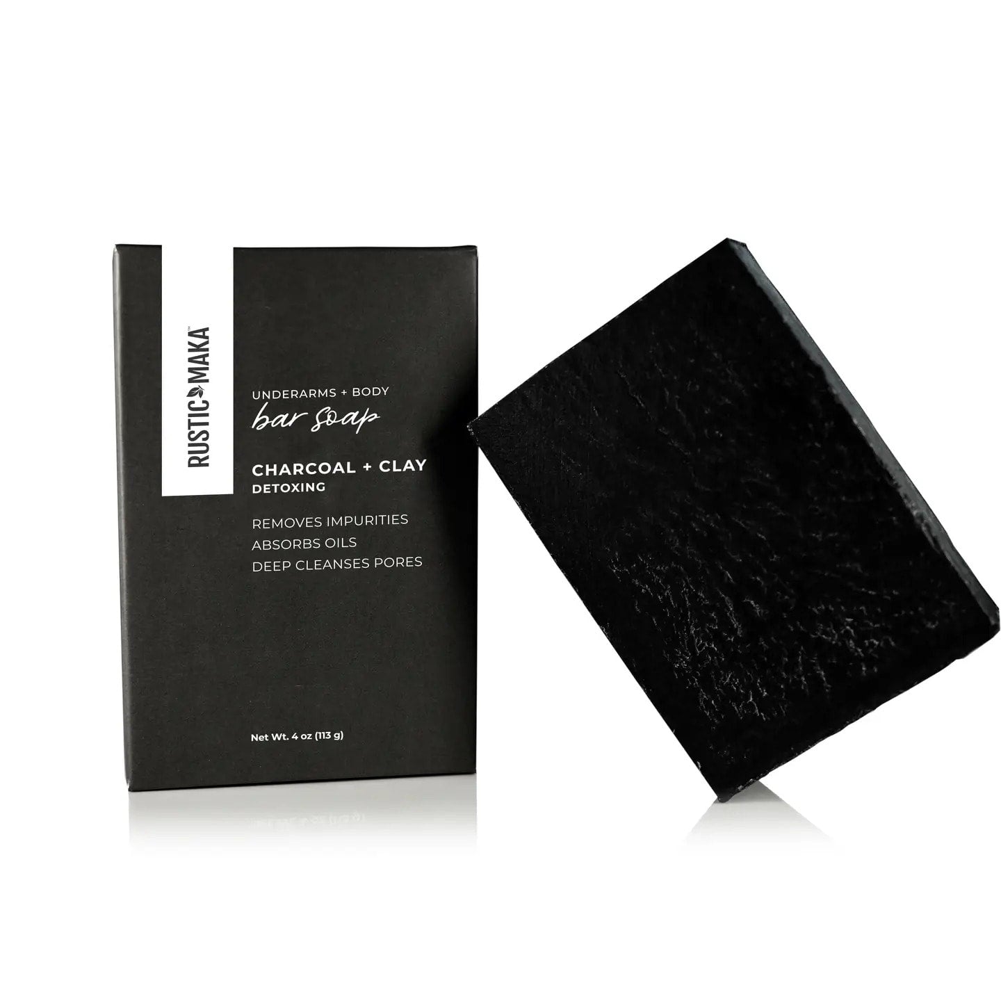 Detoxing Charcoal & Clay Bar Soap for Underarms, Body, Face