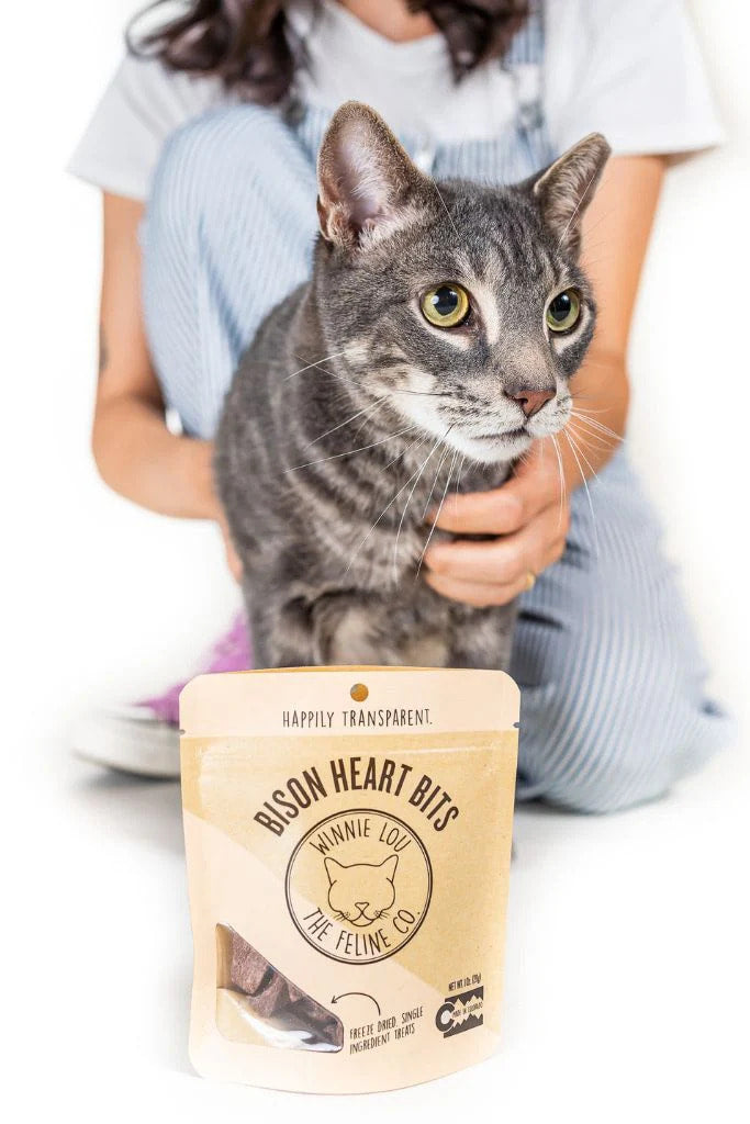 Bison Heart Bits - Cat Treats