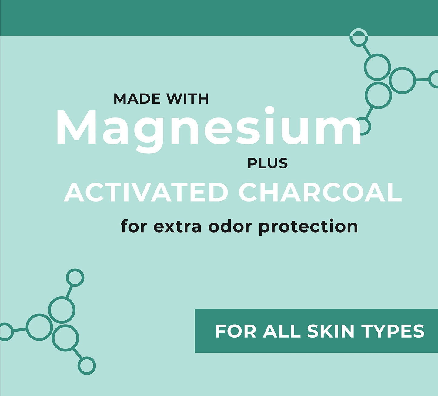Luna Bliss Natural Deodorant, Magnesium & Charcoal - Baking-Soda Free