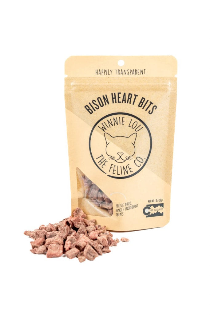 Bison Heart Bits - Cat Treats