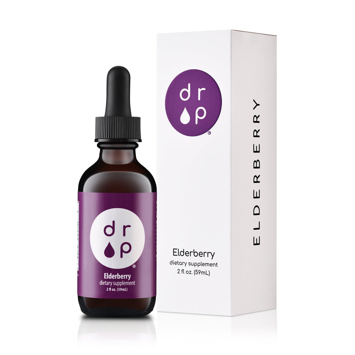 Elderberry Liquid Drops with Vitamin C - Organic Elderberry, Immune Support for Adults and Kids