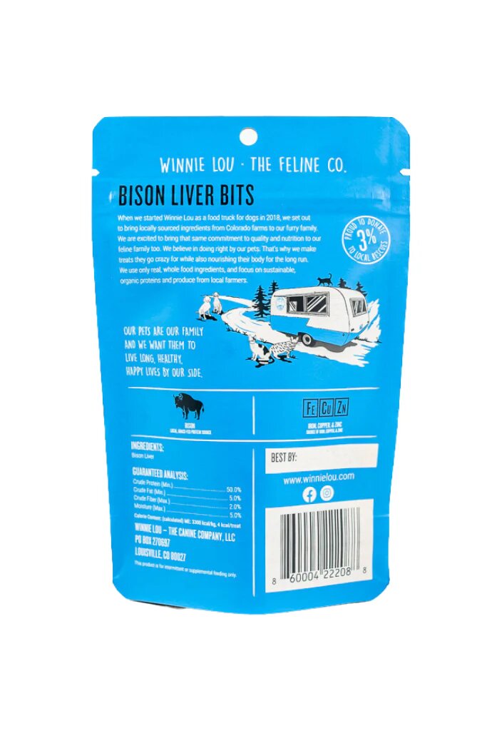 Bison Liver Bits - Cat Treats