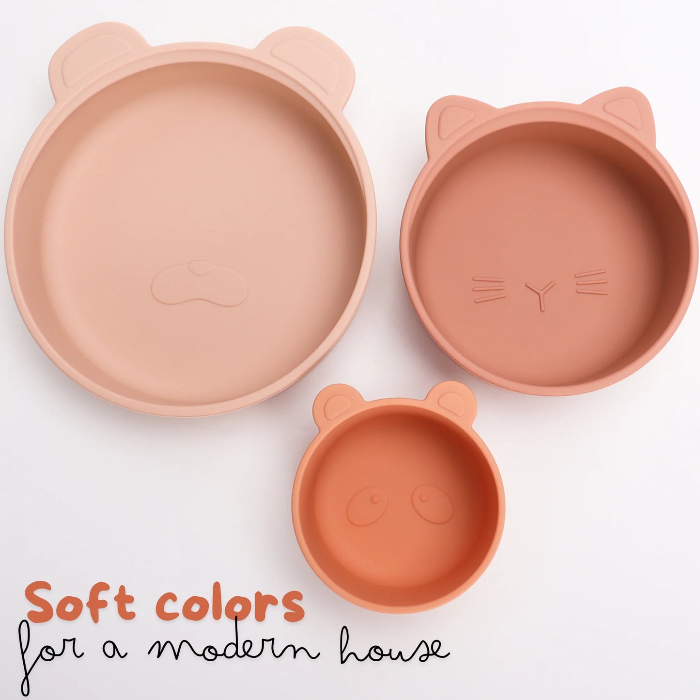 Stackable Snack Bowl Set - 3 pc set - Terracotta Blush