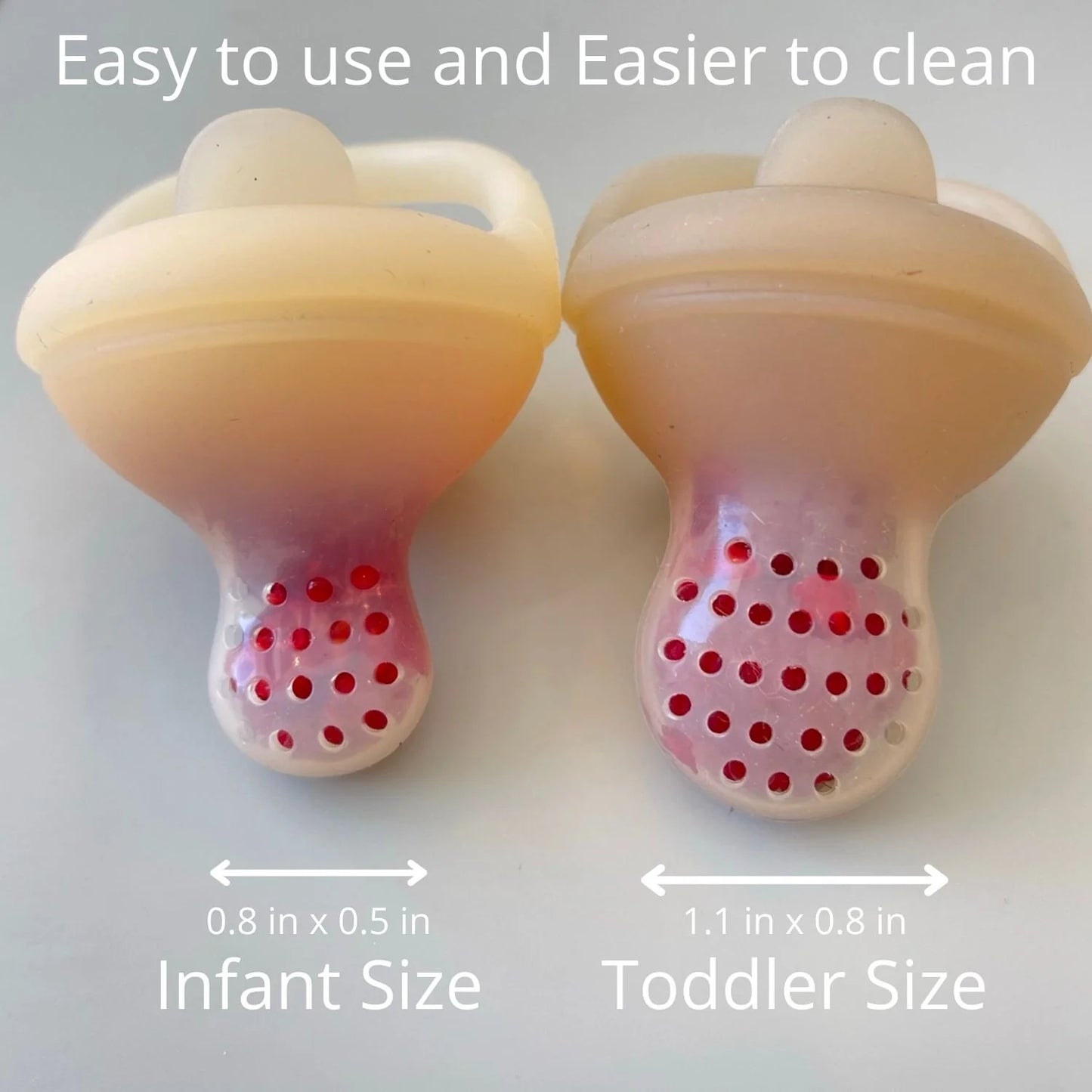 Food & Fruit Feeder Pacifier Set for Baby - Oat & Coco - 4m+
