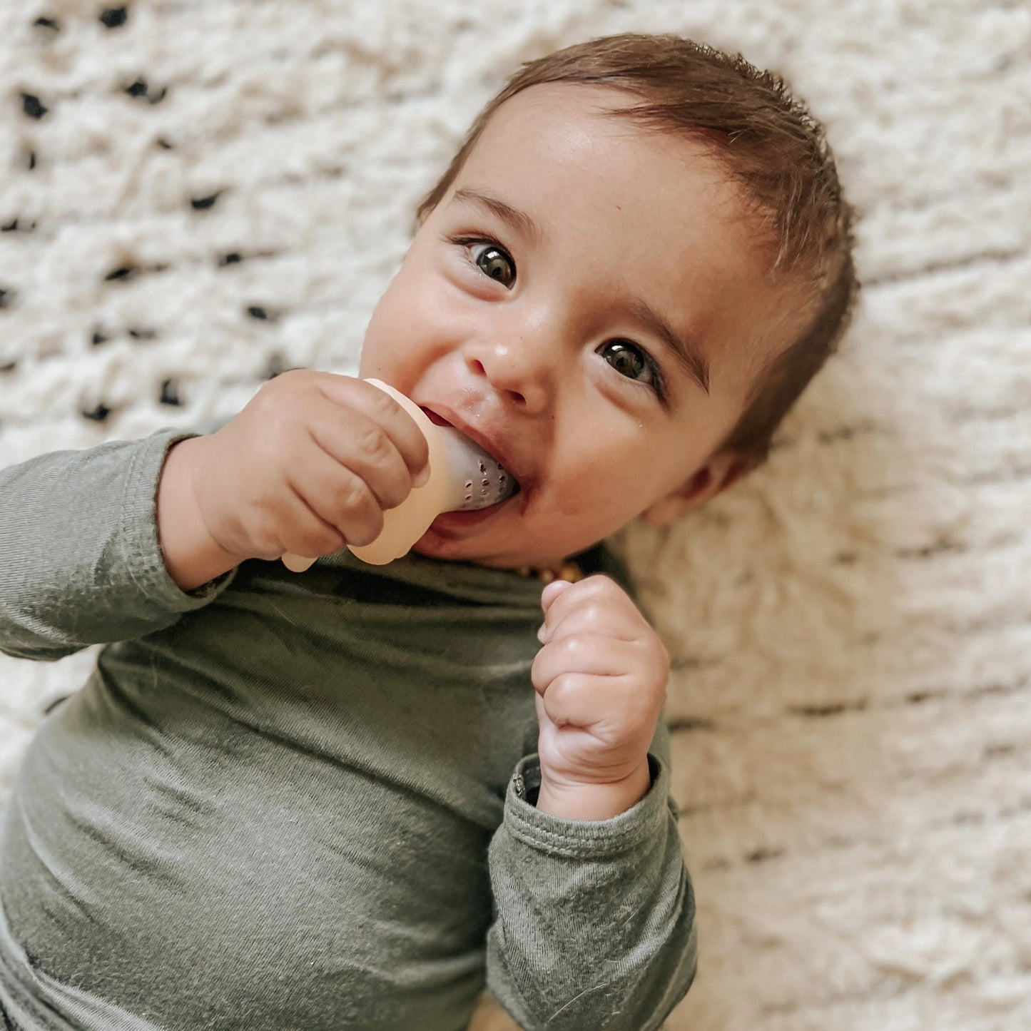 Food & Fruit Feeder Pacifier Set for Baby - Oat & Coco - 4m+