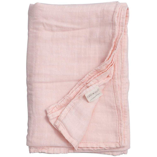 Ali+Oli Muslin Swaddle Blanket - Soft Pink