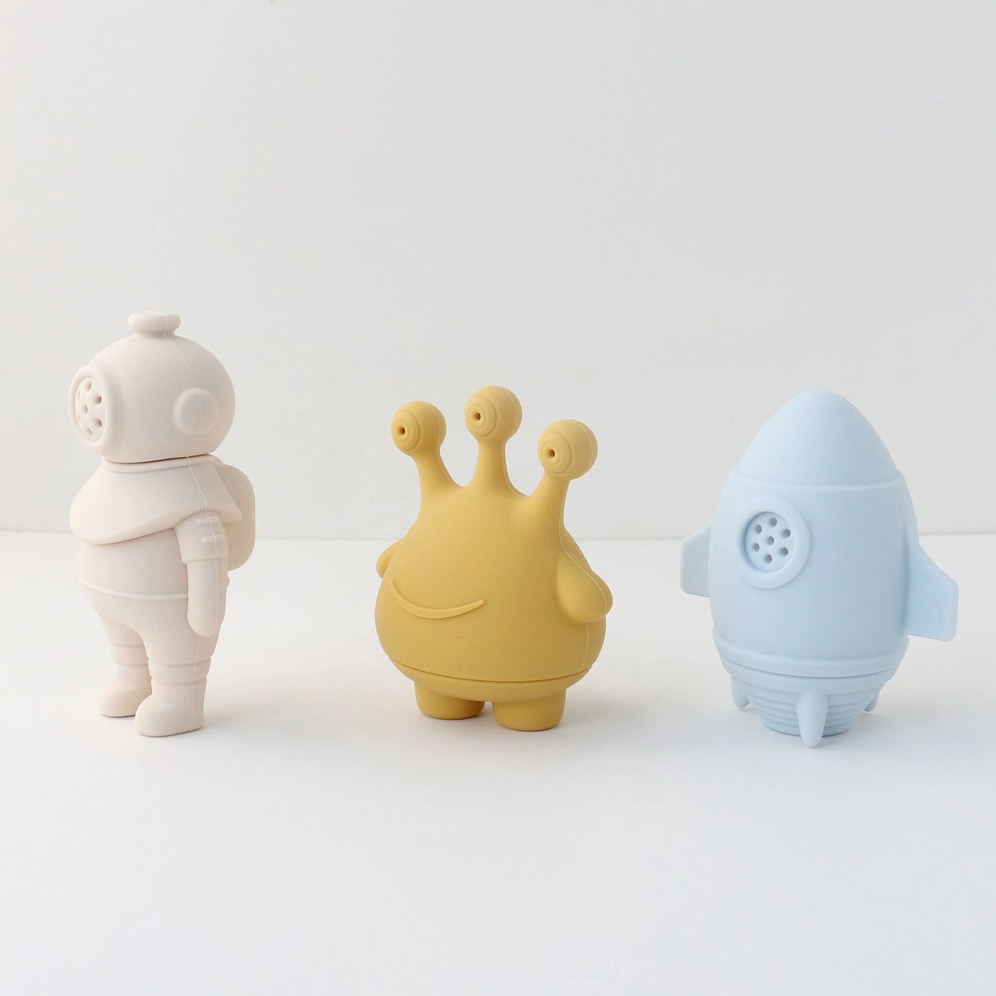 Space Bath Toy Set - Mold Free Design - 3 pc