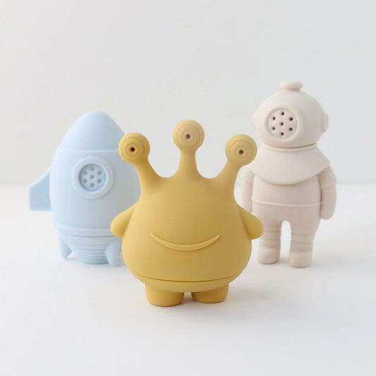 Space Bath Toy Set - Mold Free Design - 3 pc