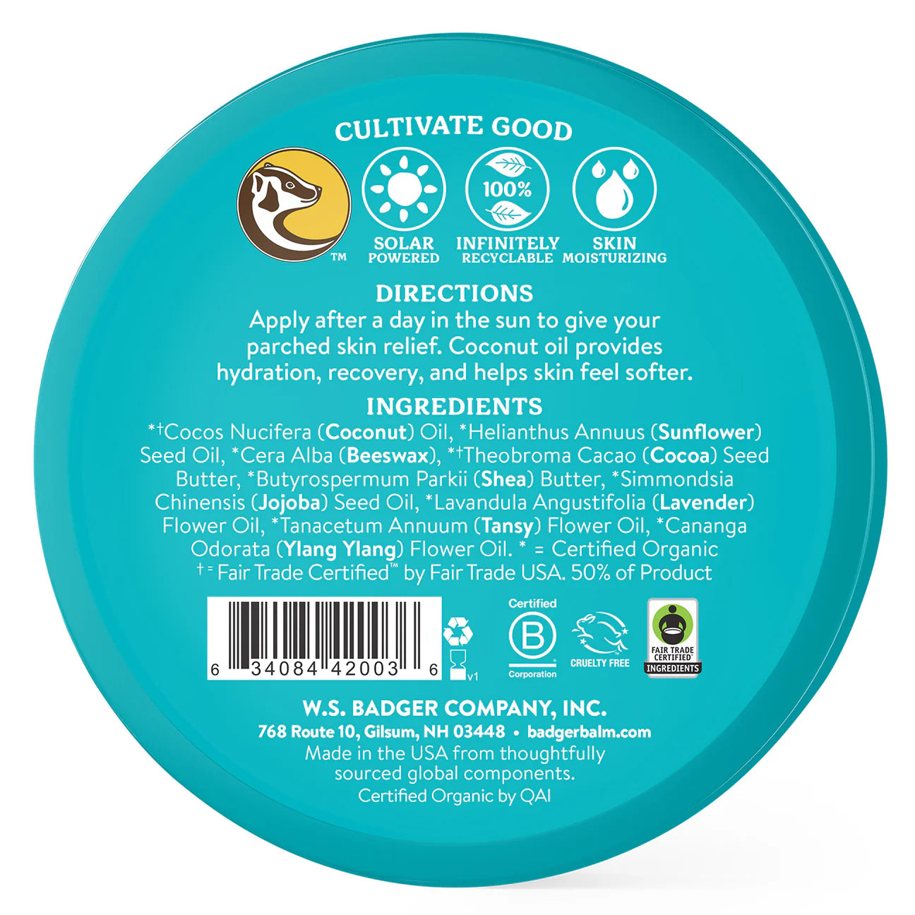 Coconut After Sun Balm