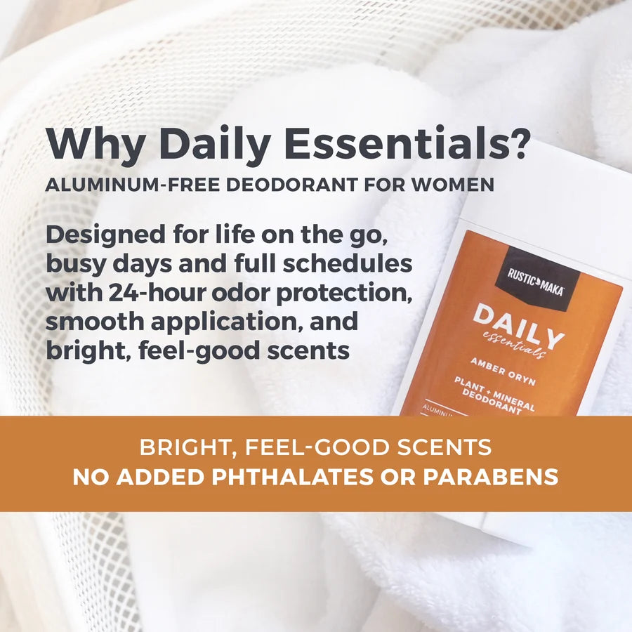 Amber Oryn Natural Deodorant - Baking Soda-Free