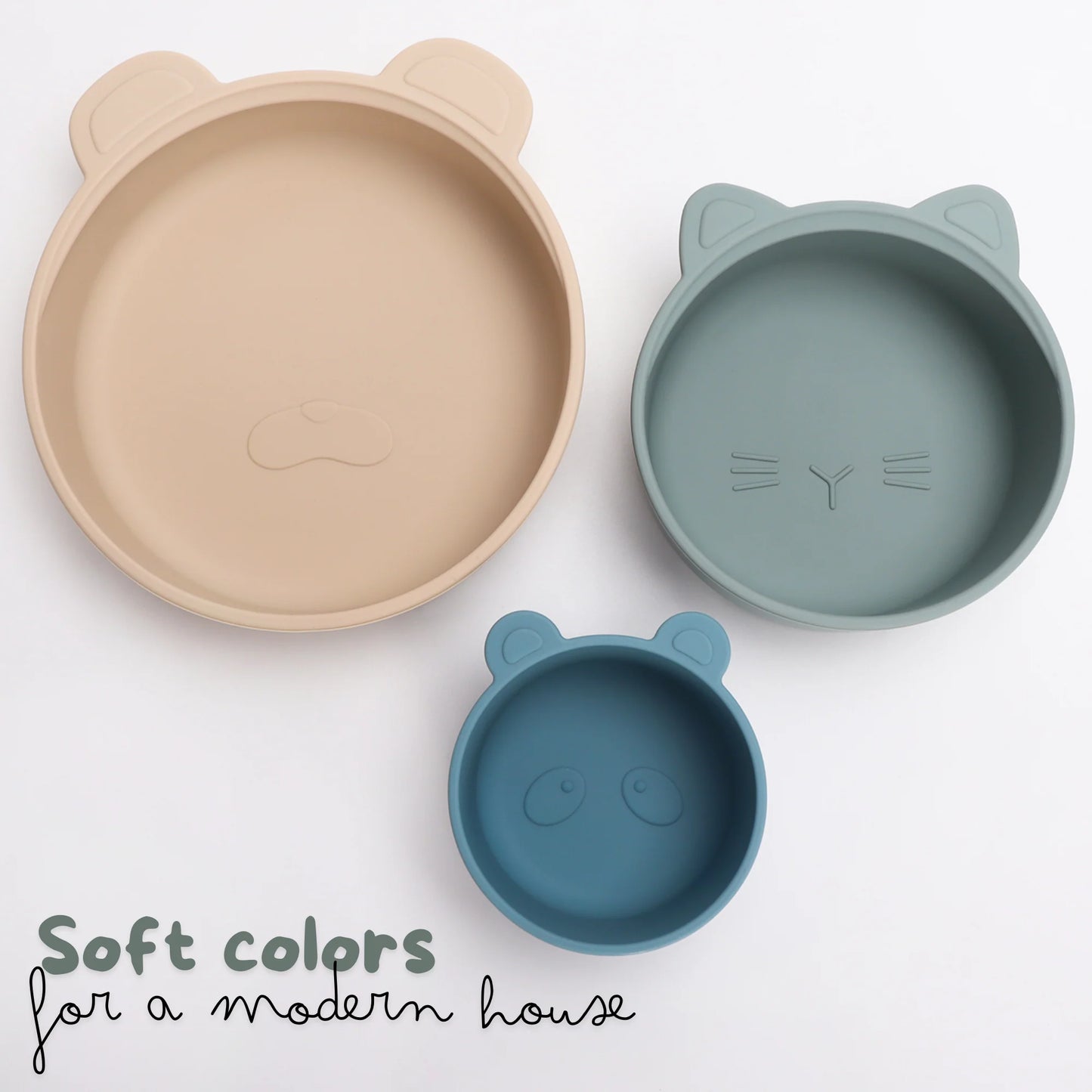 Stackable Snack Bowl Set - 3pc set - Blue Horizon