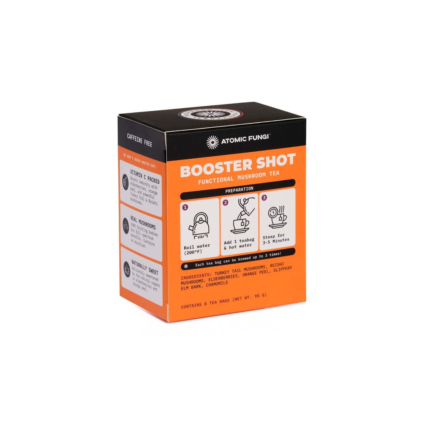 Booster Shot Functional Mushroom Tea - Elderberry Citrus