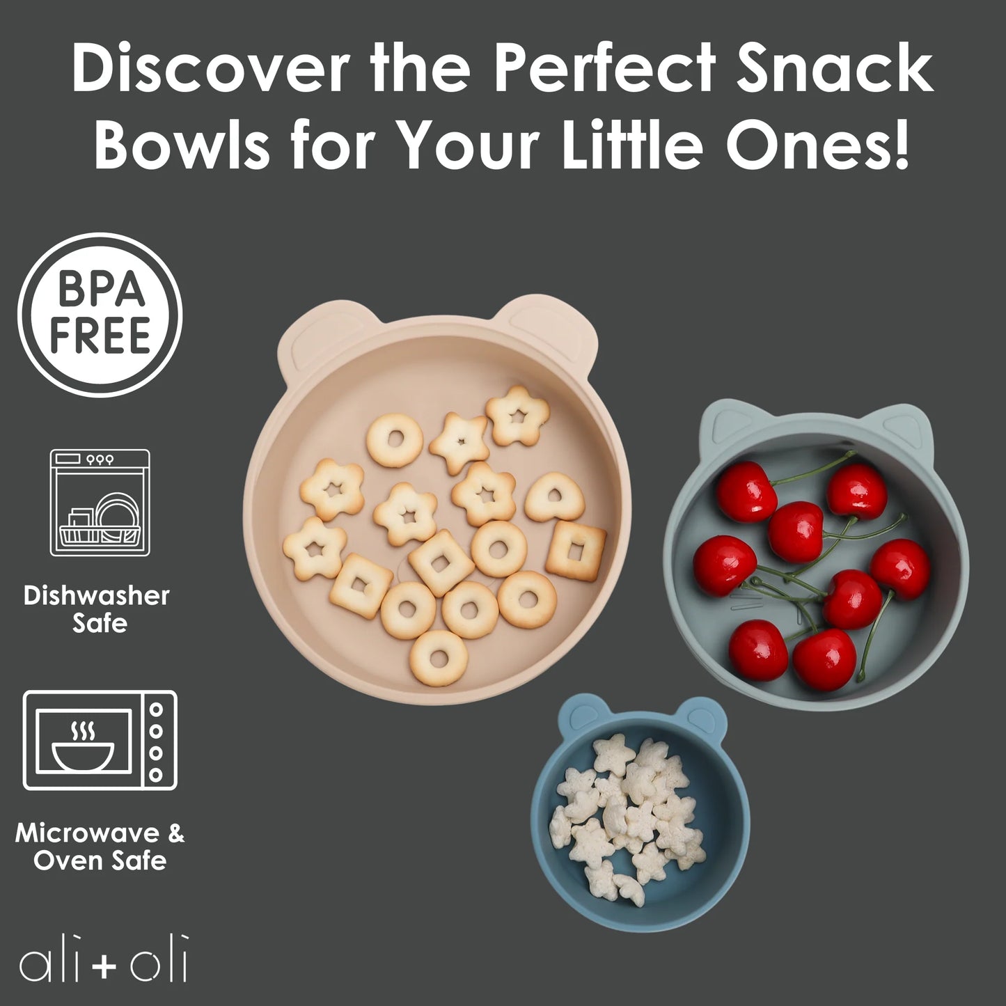Stackable Snack Bowl Set - 3pc set - Blue Horizon