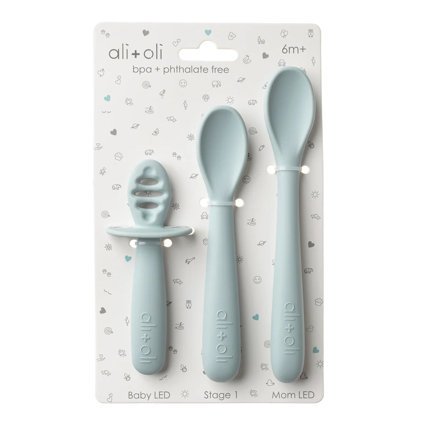 Multi Stage Spoon Set for Baby - Blue - 6m+