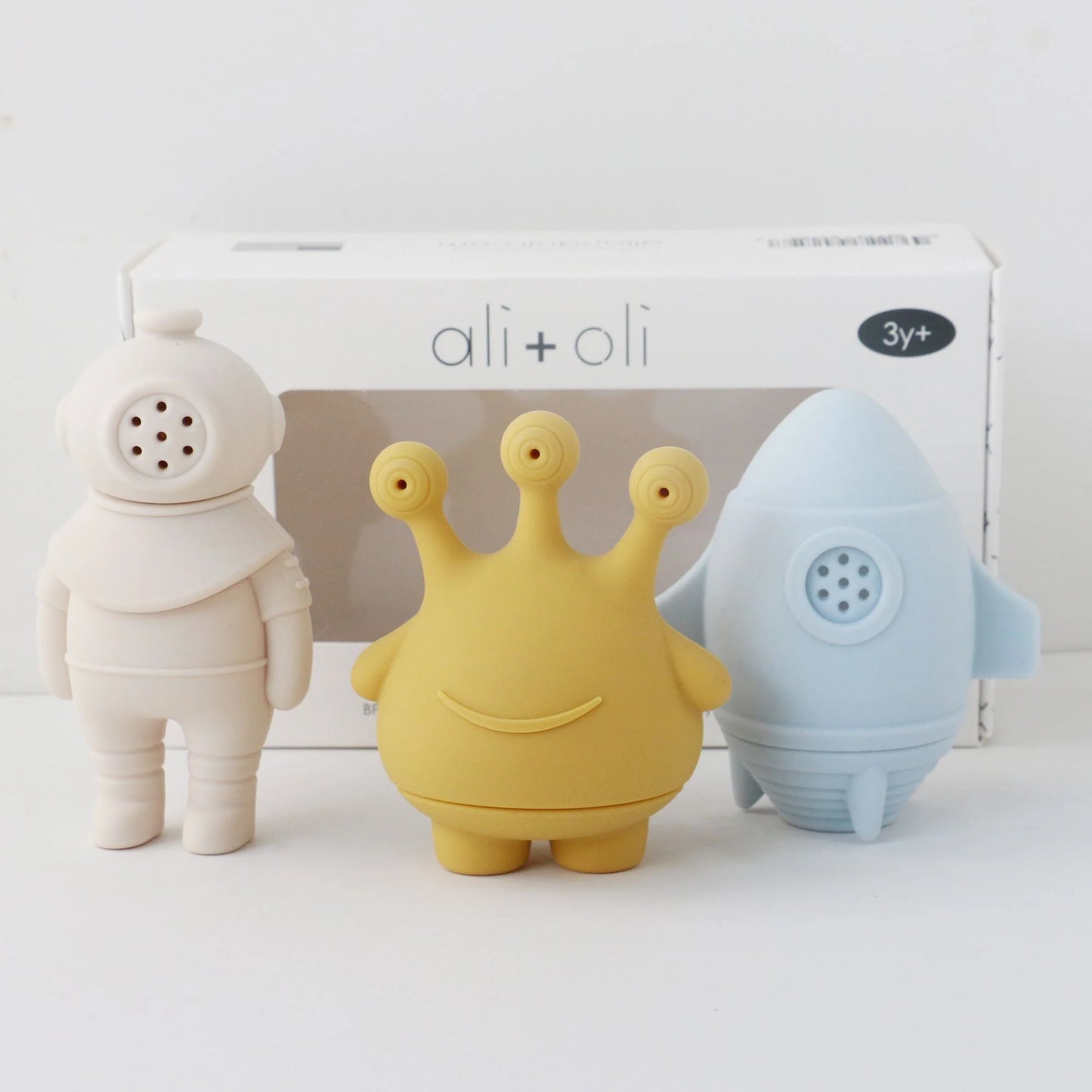 Space Bath Toy Set - Mold Free Design - 3 pc