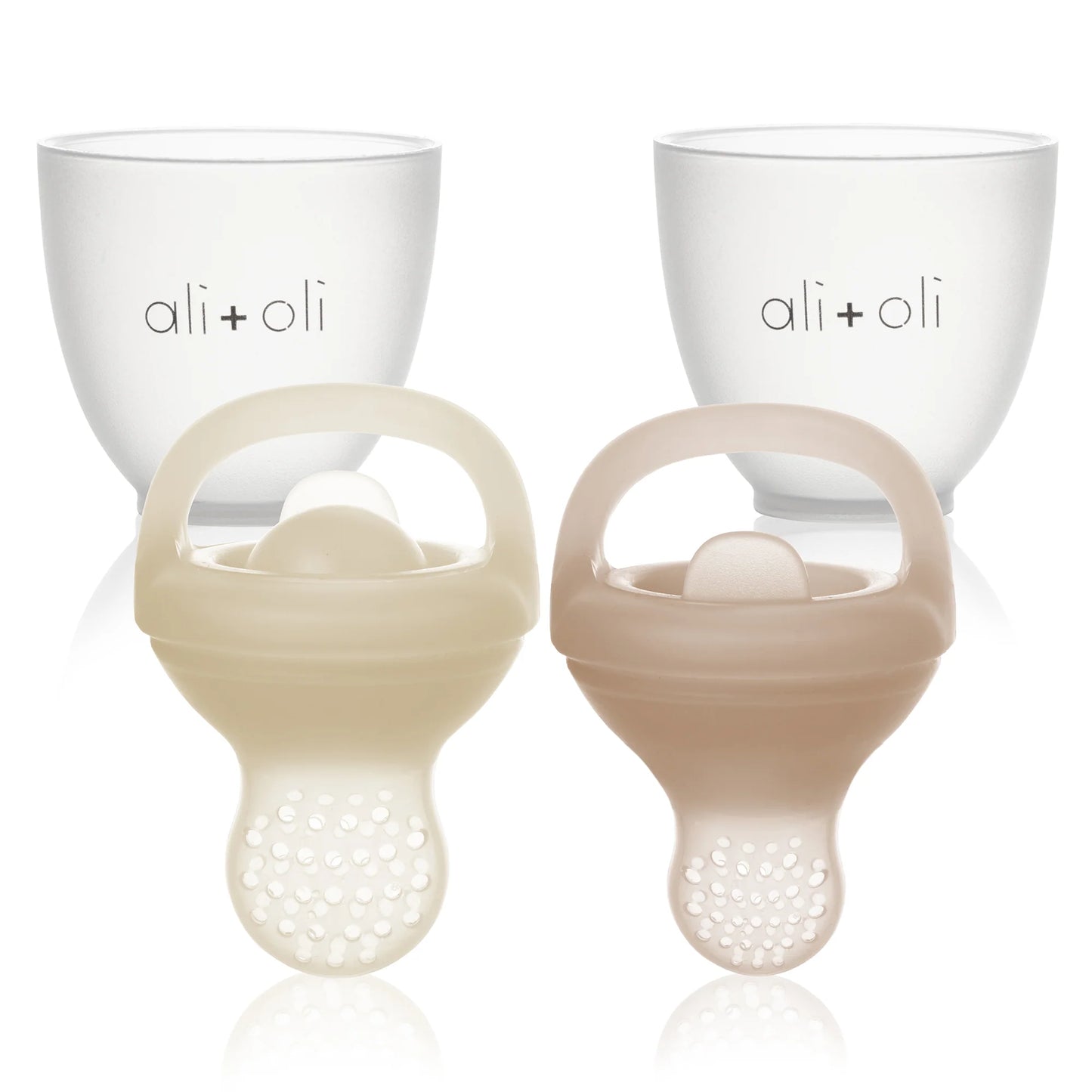 Food & Fruit Feeder Pacifier Set for Baby - Oat & Coco - 4m+