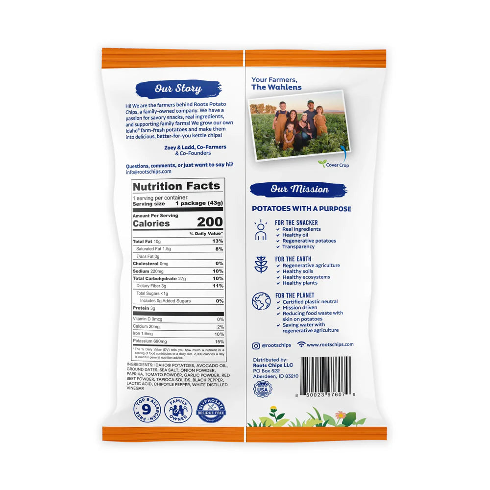 Barbecue Kettle Cooked Potato Chips – Smoky-Sweet Flavor – Avocado Oil