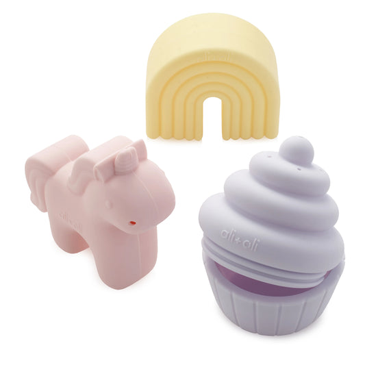 Unicorn Bath Toy Set - Mold Free Design - 10m+ - 3 pc