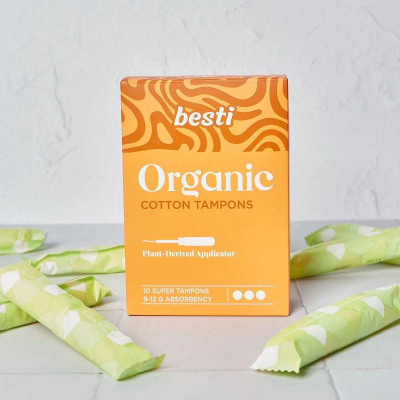 100% Organic Cotton Super Tampons