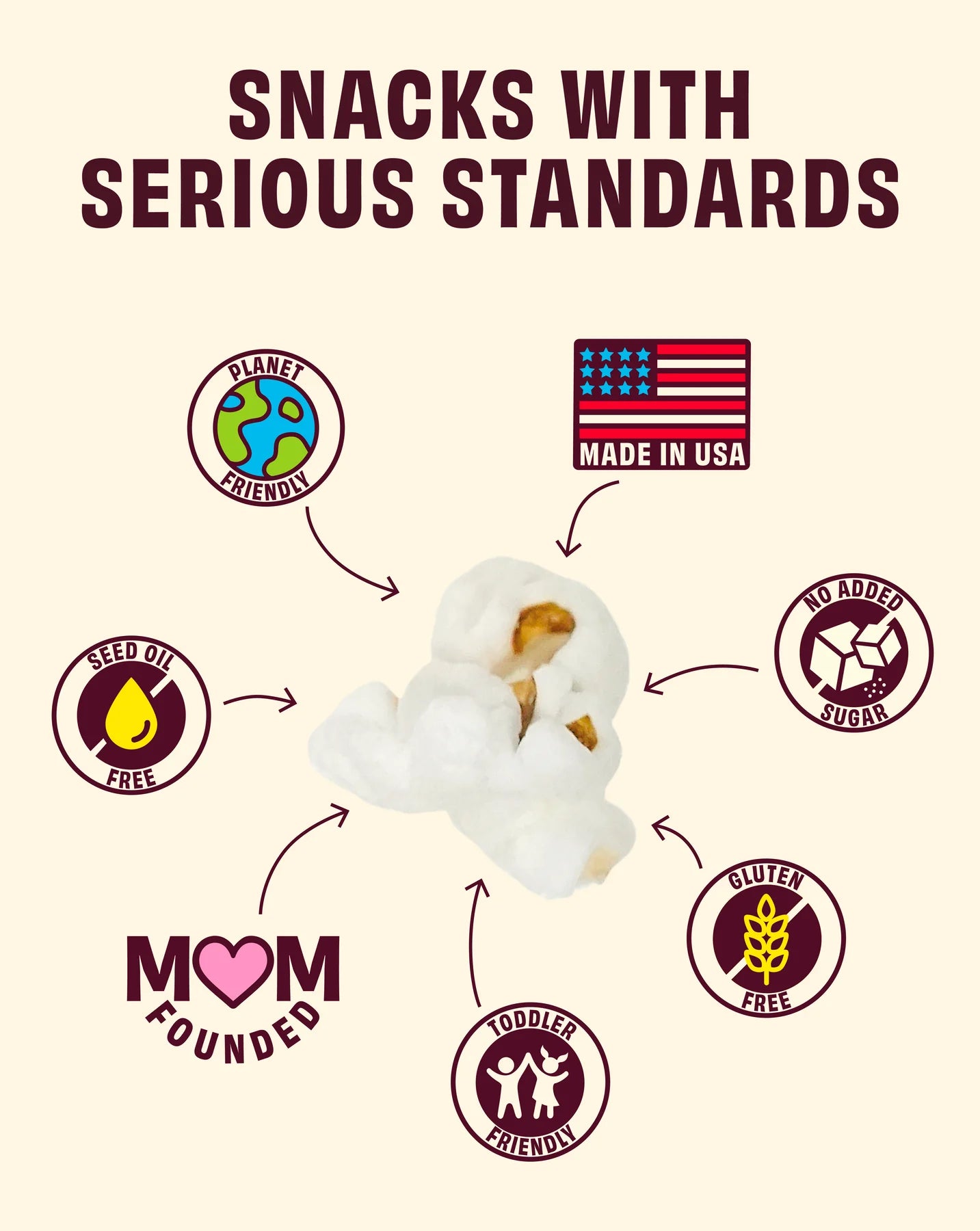 Cob Popped Sorghum - Olive Oil Pink Salt