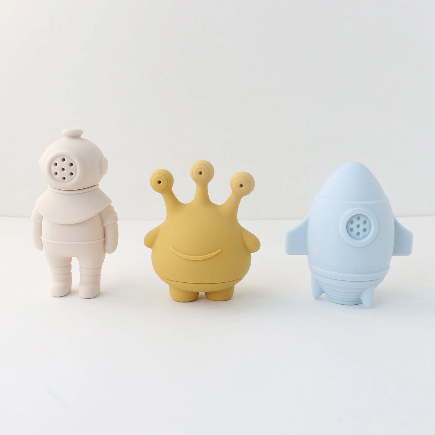 Space Bath Toy Set - Mold Free Design - 3 pc