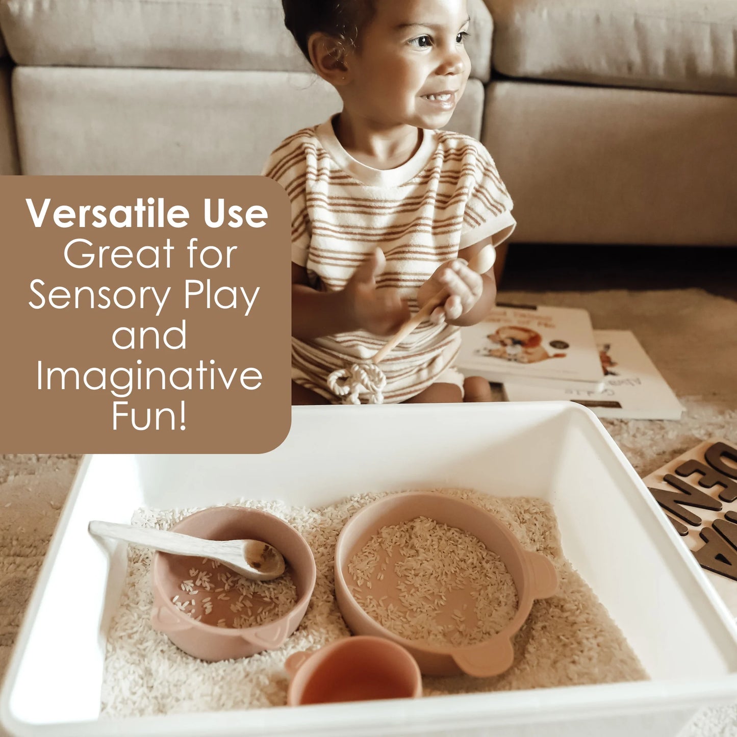 Stackable Snack Bowl Set - 3 pc set - Terracotta Blush