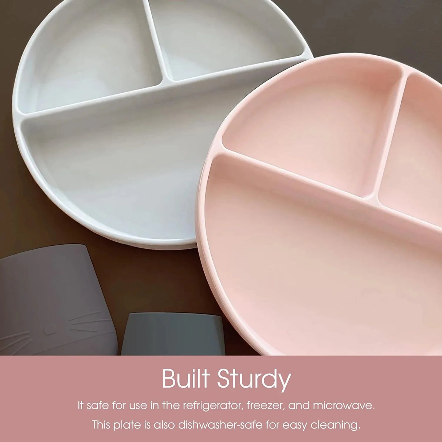 Silicone Divided Suction Plate - Sky - 6m+